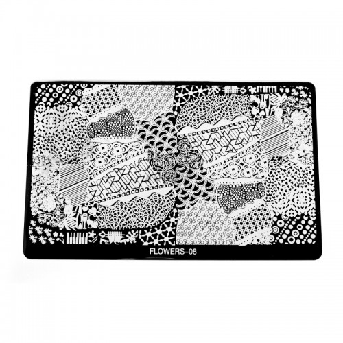 Stamping Plocica Flowers 08